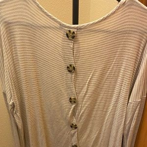 Flowy top with button detail on the back
